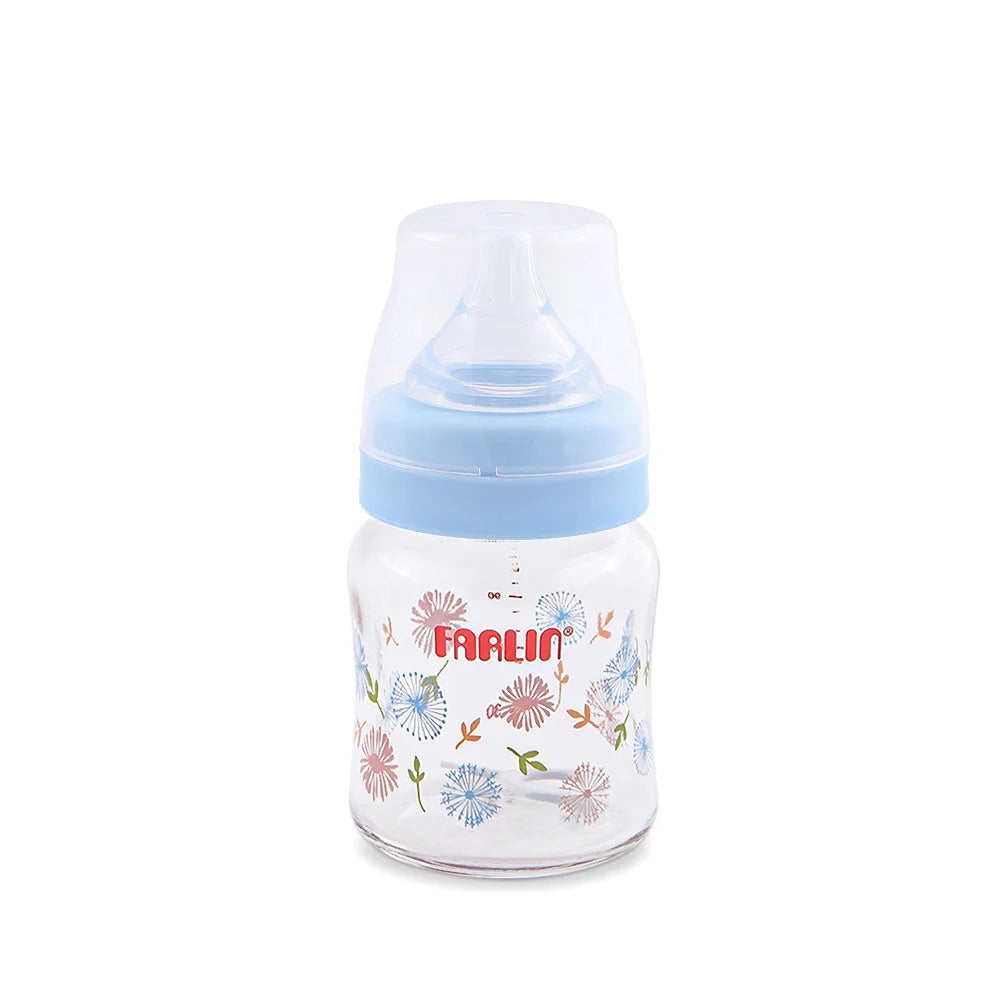 Zubaida's Farlin Wide-Neck Glass Feeding Bottle 120ml - AB-32005-B - Zubaidas Official™