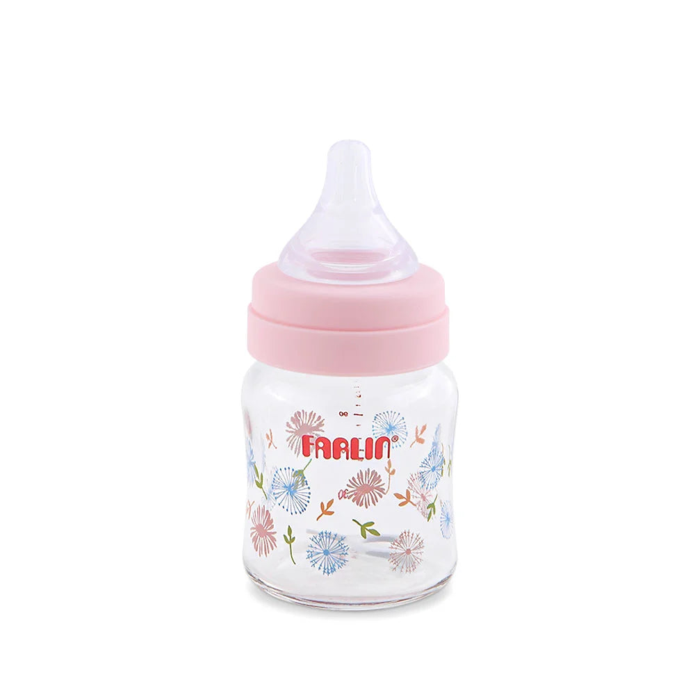 Zubaida's Farlin Wide-Neck Glass Feeding Bottle 120ml - AB-32005-G - Zubaidas Official™