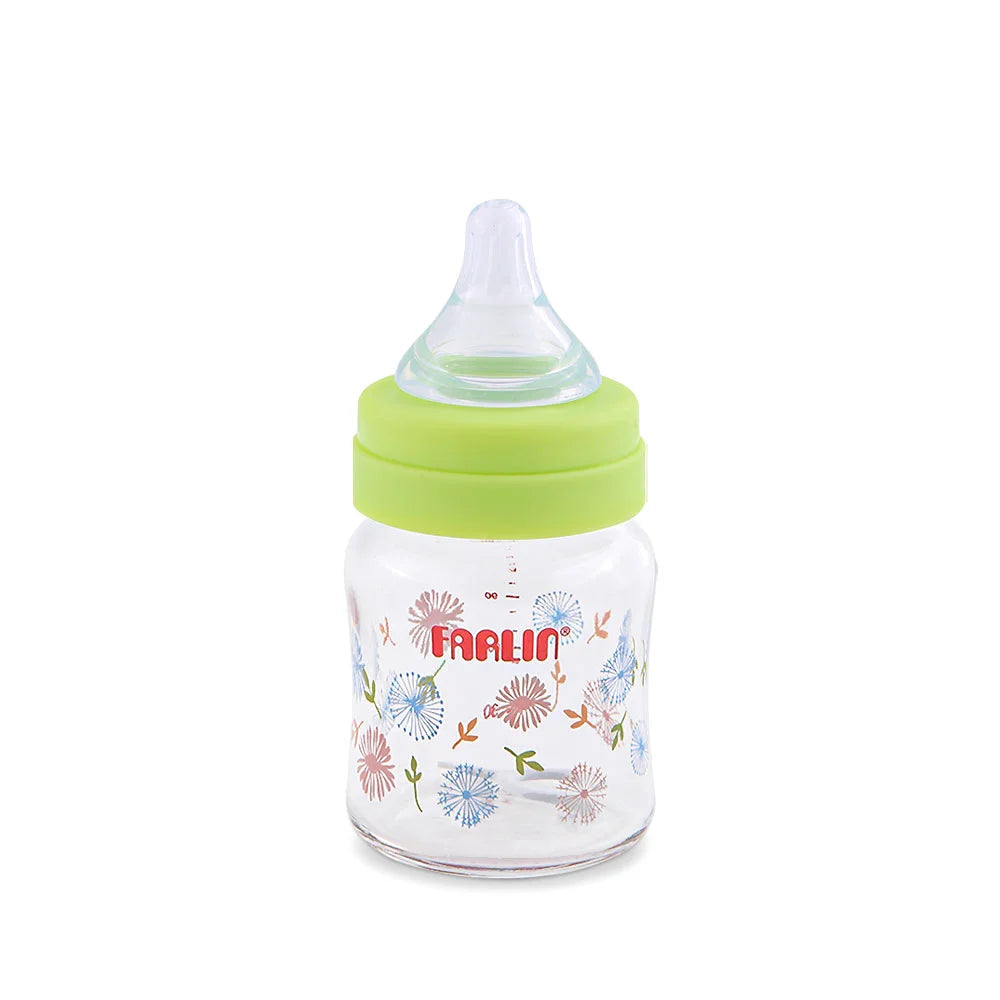 Zubaida's Farlin Wide-Neck Glass Feeding Bottle 120ml - AB-32005-M - Zubaidas Official™