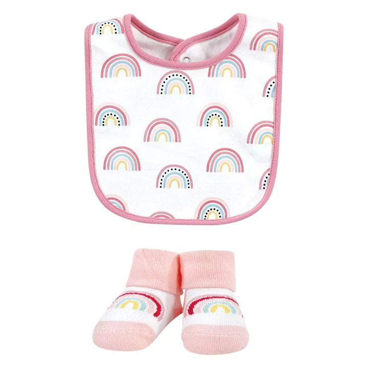 Zubaida's Adorable 5 Pcs Socks & Bibs Coordinated Set - Zubaidas Official™