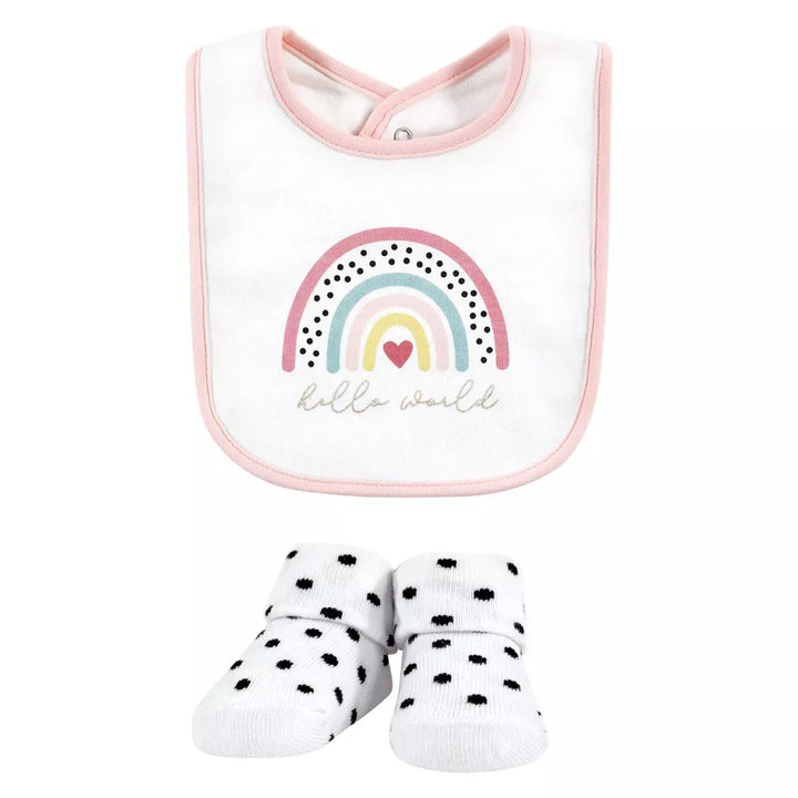 Zubaida's Adorable 5 Pcs Socks & Bibs Coordinated Set - Zubaidas Official™