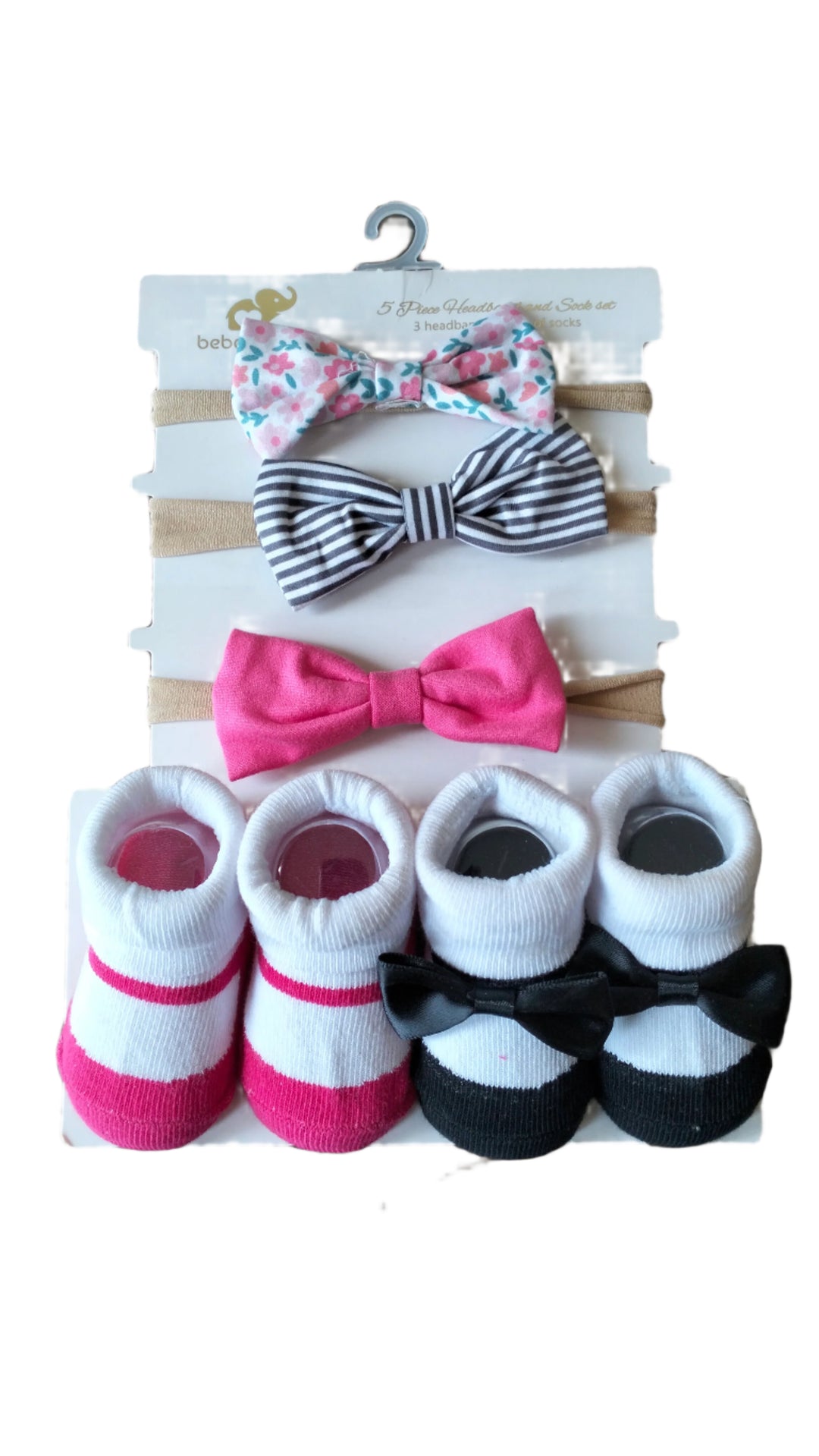 Zubaida's Adorable 5 Pcs Socks & Headbands Coordinated Set - Zubaidas Official™