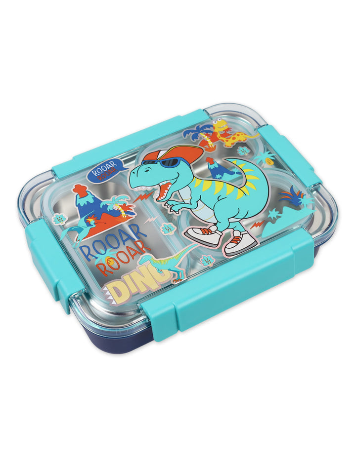Lunch Box Dino Stainless Steel. 3 Compartments Bento Box. Shop Premium Online from Zubaidas® - Pakistan’s No. 1 and the most trusted baby and kids store for over 50 years. Nationwide Delivery. Best Prices.