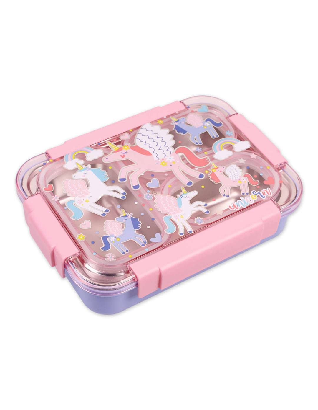 Lunch Box Unicorn Stainless Steel. 3 Compartments Bento Box. Shop Original Online from Zubaidas® - Pakistan’s No. 1 and the most trusted baby and kids store for over 50 years. Nationwide Delivery. Best Prices.