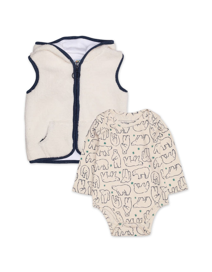 Polar Bear Bodysuit & Sherpa Jacket at Zubaidas® - Pakistan’s No. 1 and the most trusted baby and kids store for over 50 years. Shop Online. Nationwide Delivery. Best Prices.