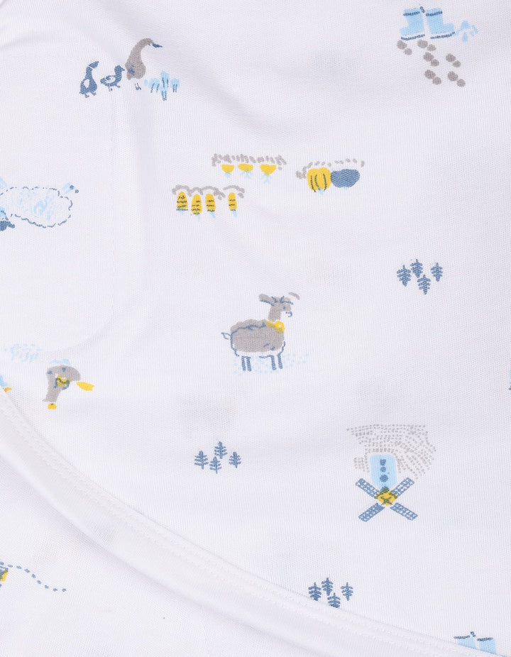 Swaddling Sheet Blue Printed - Farmlands Theme at Zubaidas® - Pakistan’s No. 1 and the most trusted baby and kids store for over 50 years. Shop Online. Nationwide Delivery. Best Prices.