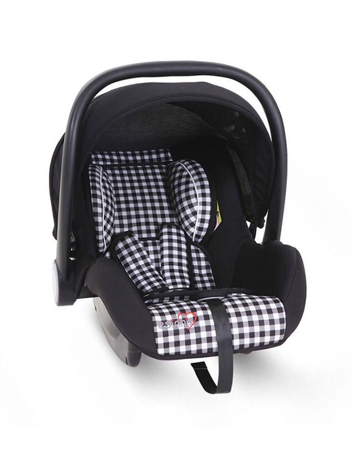 Tinnies® Baby Carry Cot Black Check T008 017 at Zubaidas® - Pakistan’s No. 1 and the most trusted baby and kids store for over 50 years. Shop Online. Nationwide Delivery. Best Prices.