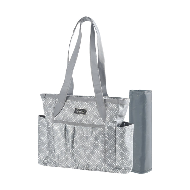 Tinnies® Baby Diaper Bag Grey Printed T5004 B at Zubaidas® - Pakistan’s No. 1 and the most trusted baby and kids store for over 50 years. Shop Online. Nationwide Delivery. Best Prices.