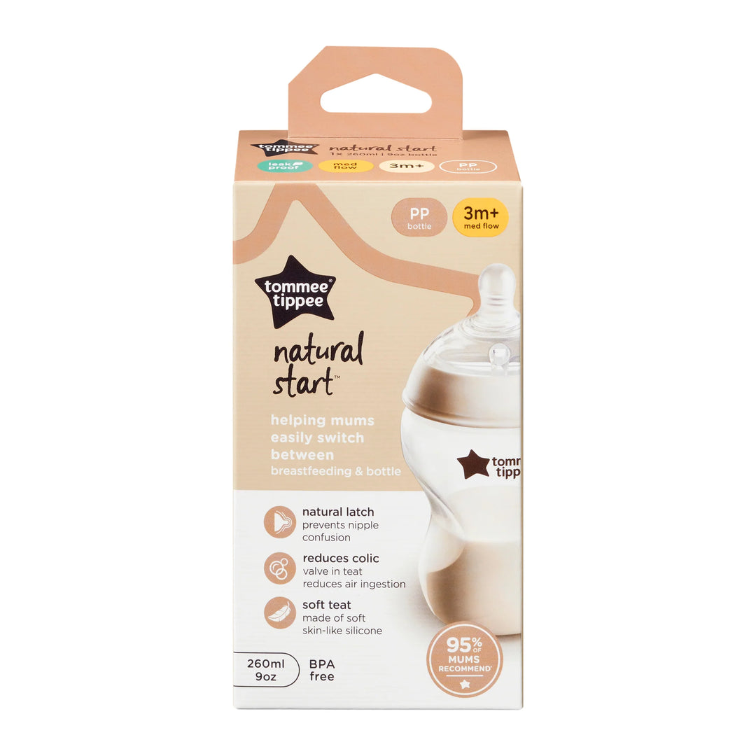 Tommee Tippee Natural Start 260 ml Bottle with Medium Teat TT 423905 at Zubaidas Official™ Pakistan