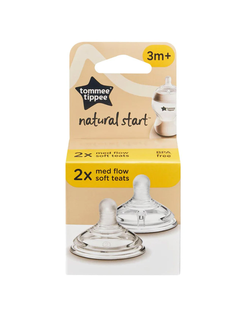 Tommee Tippee Natural Start Medium Flow Soft Teat Pack of 2 TT 423962 at Zubaidas Official™ Pakistan