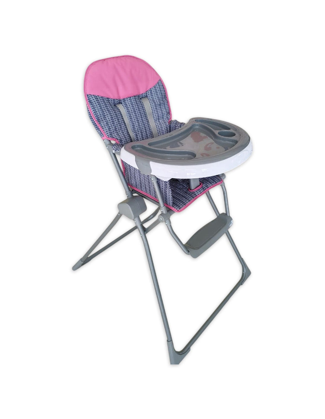 Zubaida's Bambies® Stylish & Compact Folding Baby High Chair with Adjustable Tray and 5-Point Harness - Zubaidas Official™