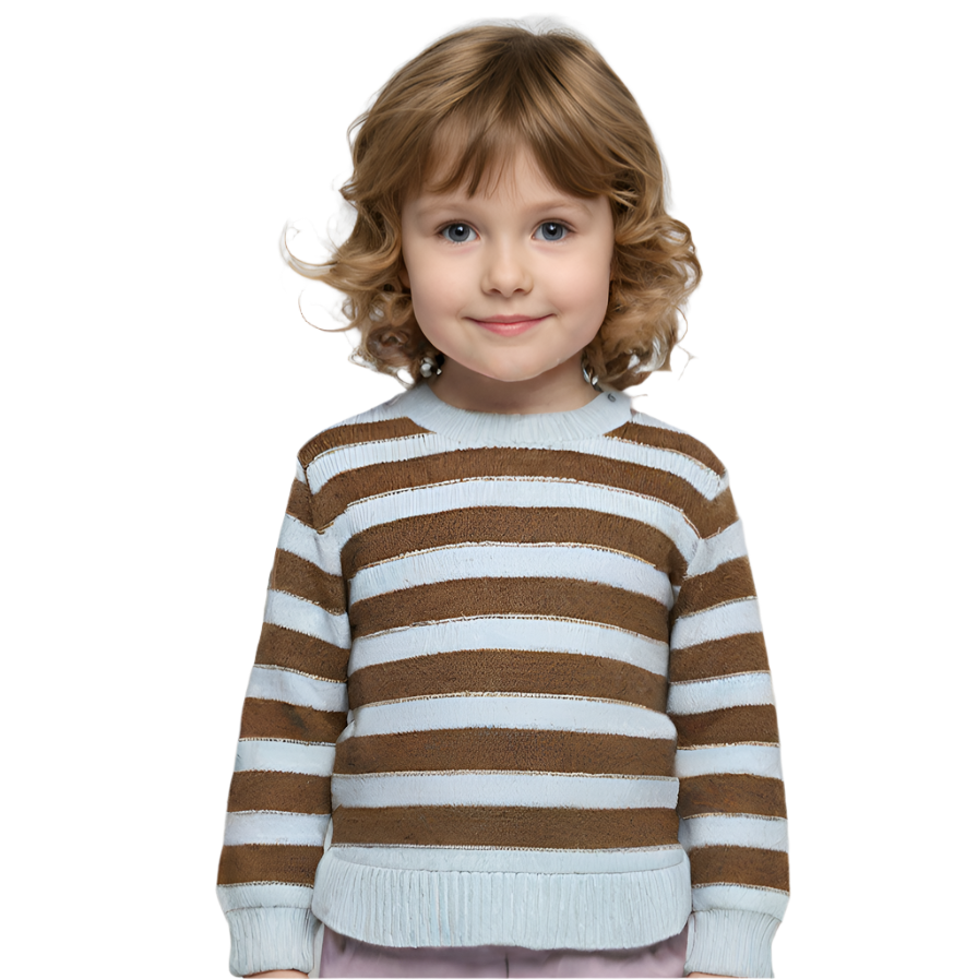 Zubaida's Sweater Round Neck Frill Bottom Sky Blue Infant - Zubaidas Official™