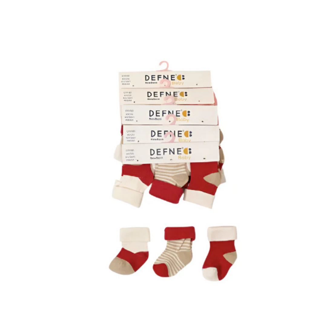 Zubaida's Socks - Pack of 3 ( new born )