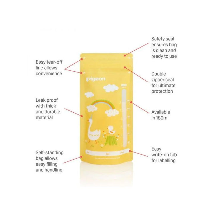 Zubaida's Pigeon Breastmilk Storage Bags 180ml - A79321 - Zubaidas Official™
