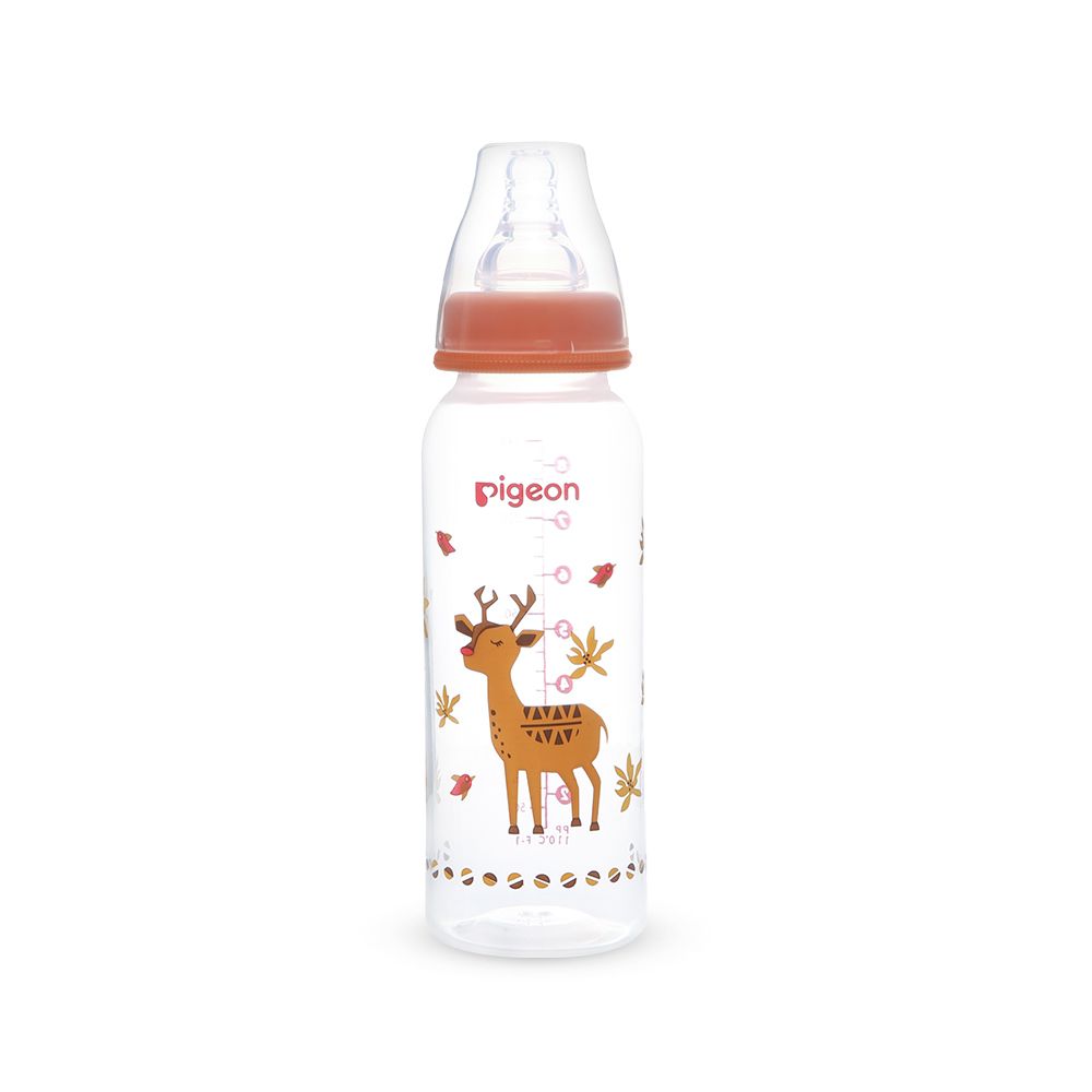 Zubaida's Pigeon Flexible SN RP PP Feeding Bottle 240ml Deer - A79404 - Zubaidas Official™