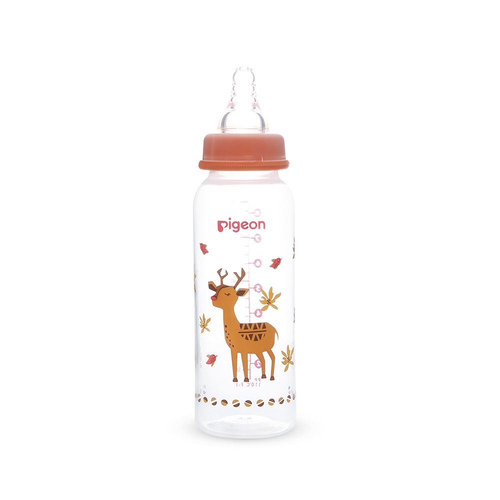 Zubaida's Pigeon Flexible SN RP PP Feeding Bottle 240ml Deer - A79404 - Zubaidas Official™