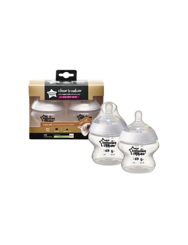 Tommee Tippee Feeding Bottle PK - 2 150 ML / 5 Oz TT 422100 - Zubaidas Official™