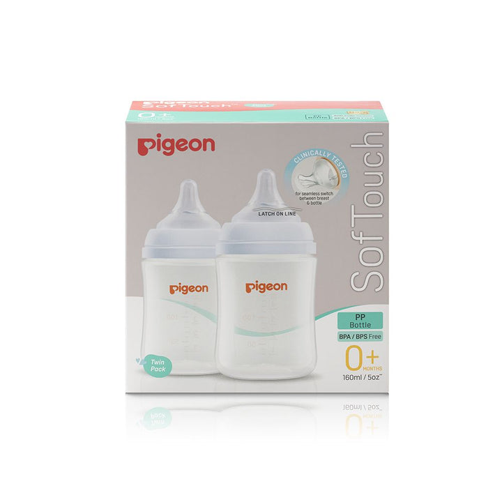Zubaida's Pigeon SofTouch™ BPP Nursing Bottle 160ml Pk-2 - A81292 - Zubaidas Official™