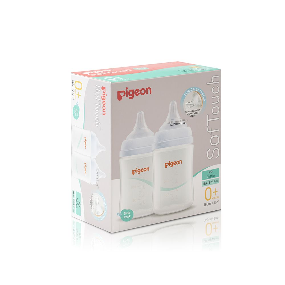 Zubaida's Pigeon SofTouch™ BPP Nursing Bottle 160ml Pk-2 - A81292 - Zubaidas Official™