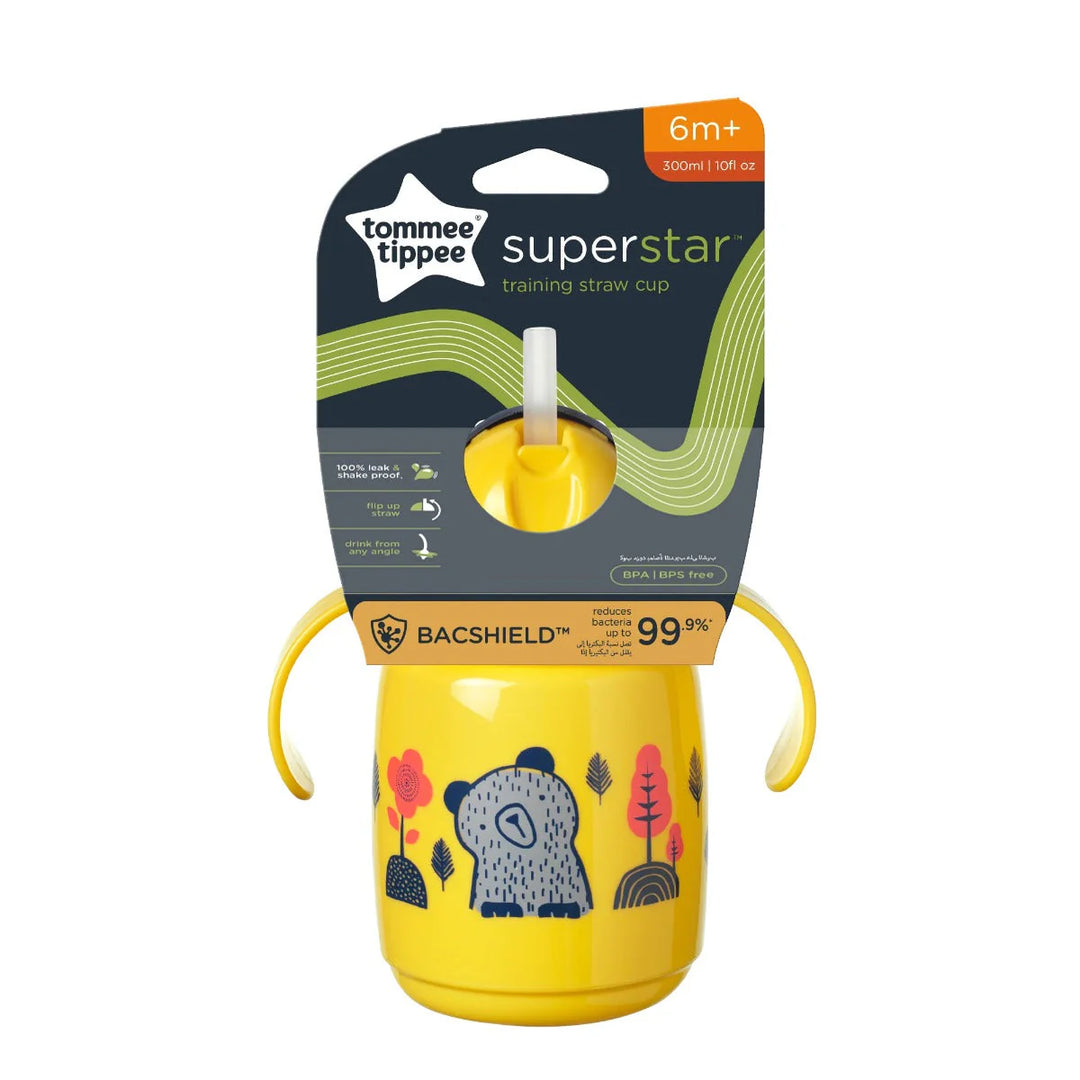 Zubaida's Tommee Tippee Trainer Straw Cup Yellow 300ML - TT 447831 - Zubaidas Official™