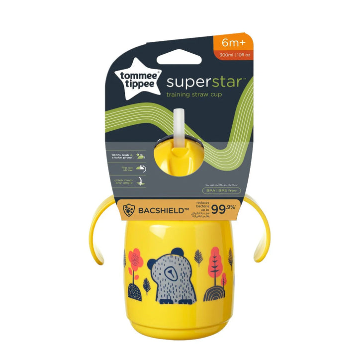 Zubaida's Tommee Tippee Trainer Straw Cup Yellow 300ML - TT 447831 - Zubaidas Official™