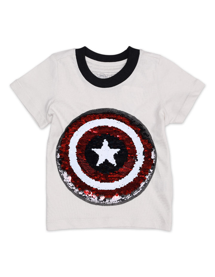 Zubaida's Captain America Sequin T-Shirt - Zubaidas Official™