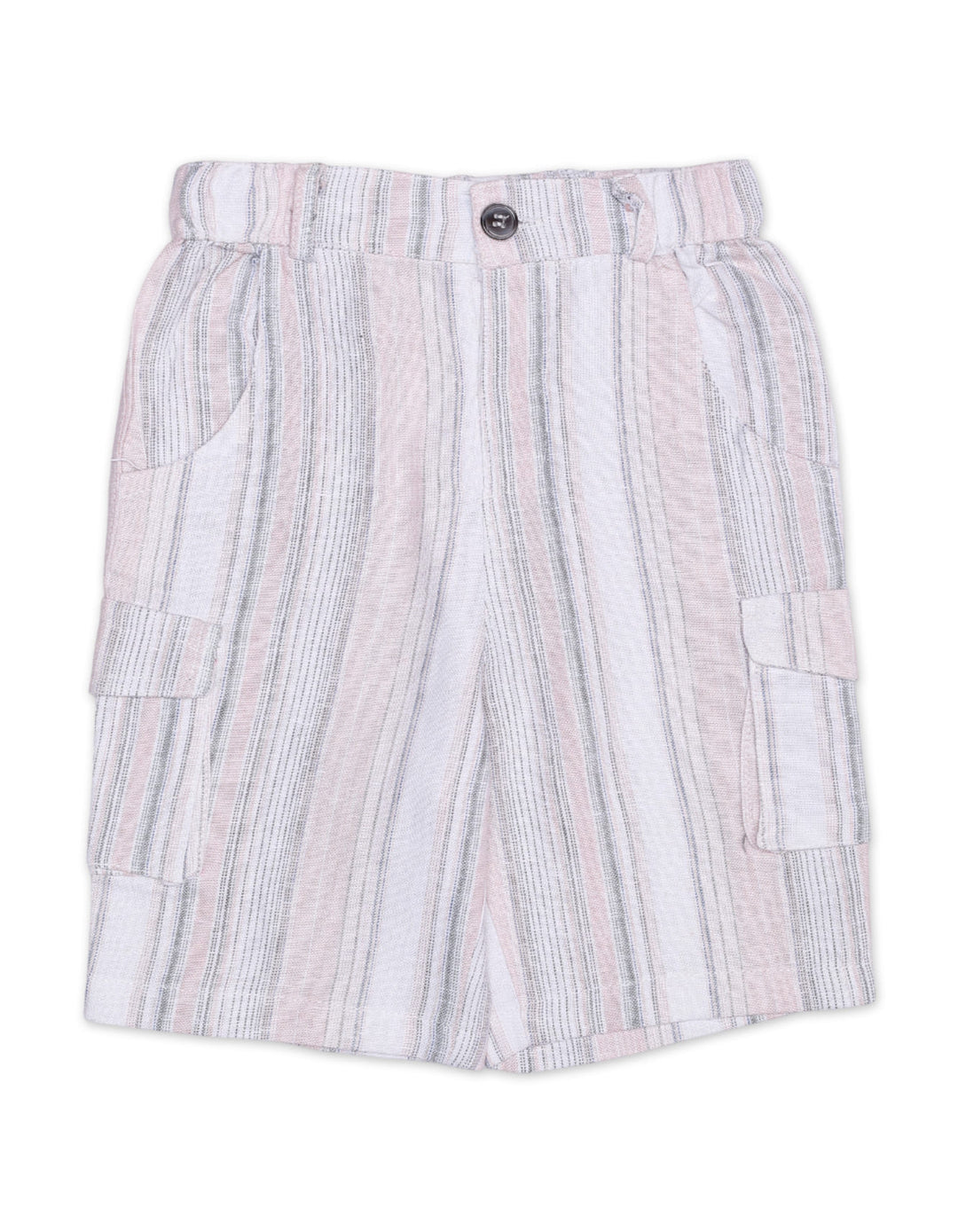 Zubaida's Striped Breathable & Relaxed Fit Cargo Shorts - Zubaidas Official™