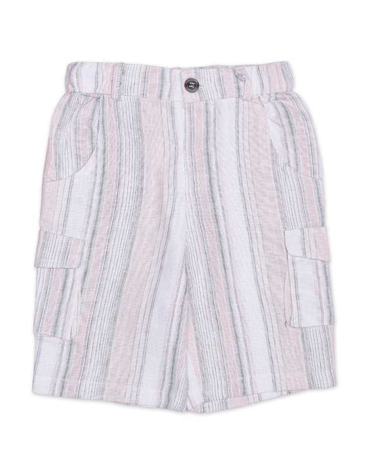 Zubaida's Striped Breathable & Relaxed Fit Cargo Shorts - Zubaidas Official™
