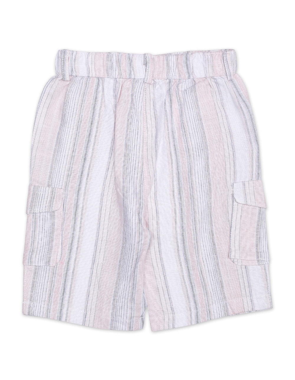 Zubaida's Striped Breathable & Relaxed Fit Cargo Shorts - Zubaidas Official™