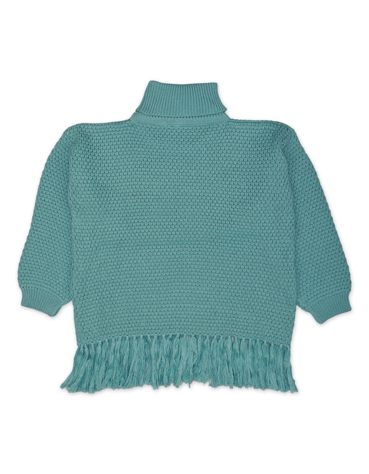 Zubaida's Top Woolen Sky Blue Toddler for Girls