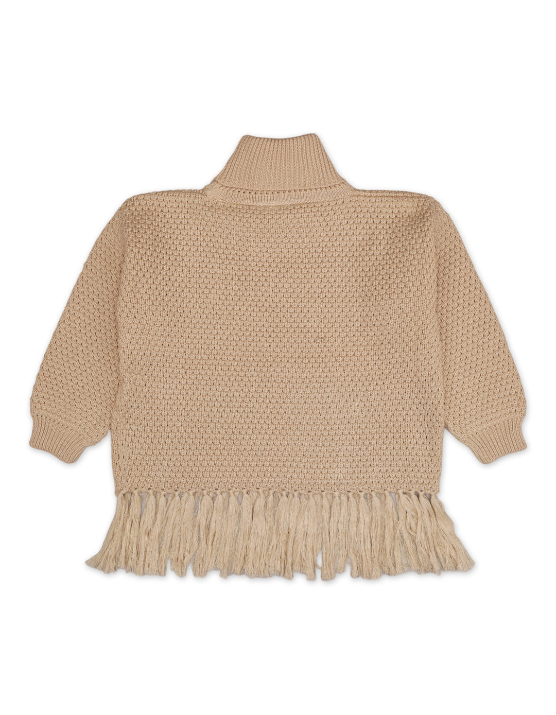 Zubaida's Top Woolen Beige Toddler for Girls