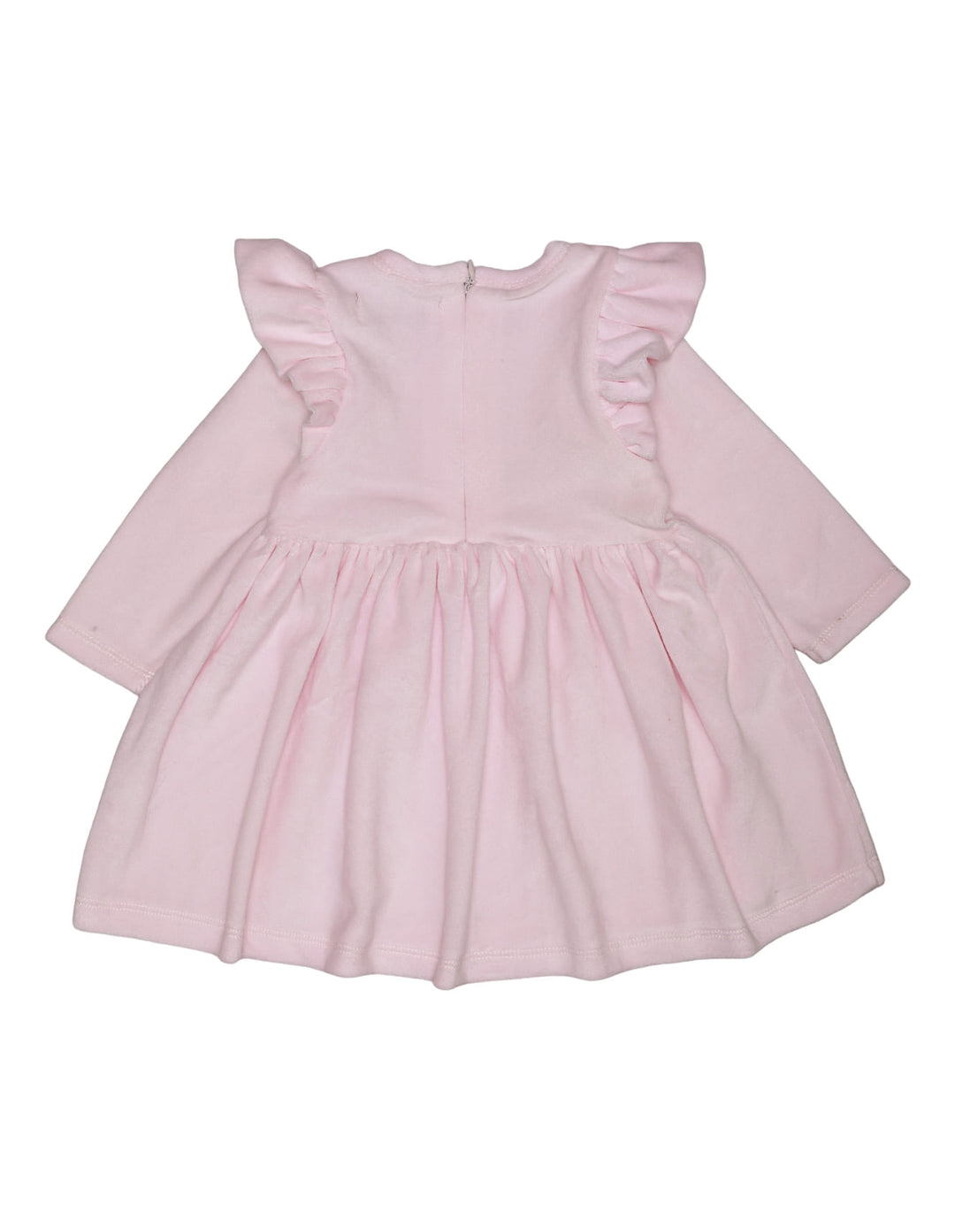 Zubaida's Frock Shoulder Frill Pink for Girls