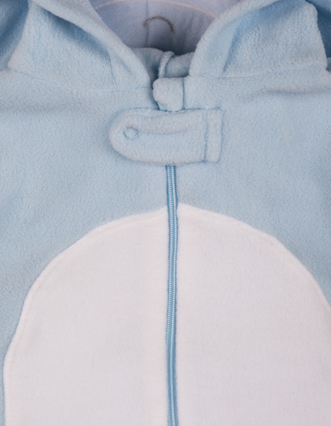 Zubaida's Romper Fleece Hooded Meow Blue