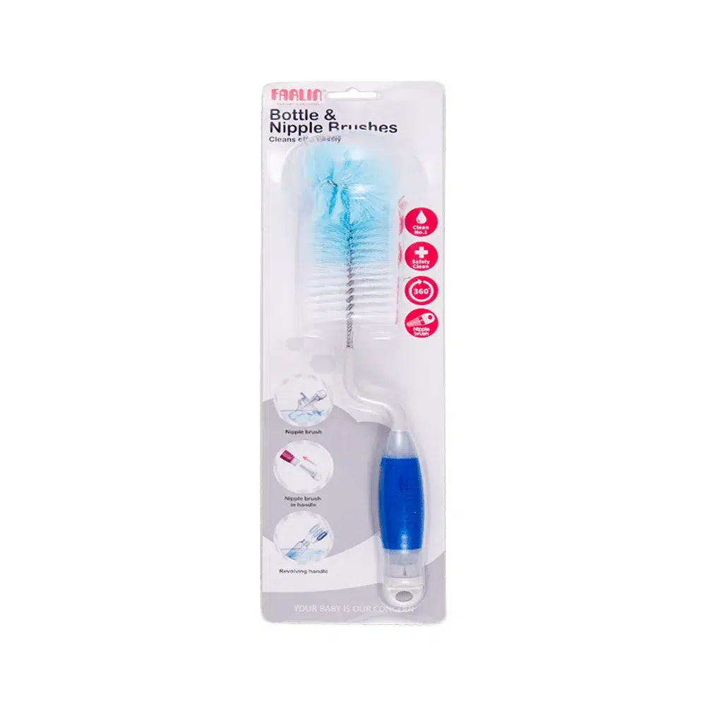 Farlin Bottle & Nipple Brush Blue BF-263