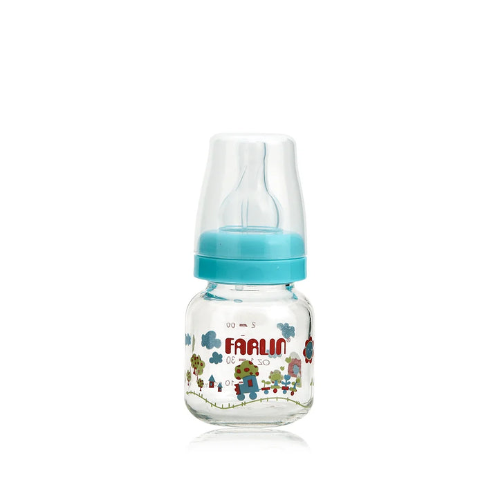 Zubaida's Farlin Glass Feeding Bottle 20Z Blue - NB-205