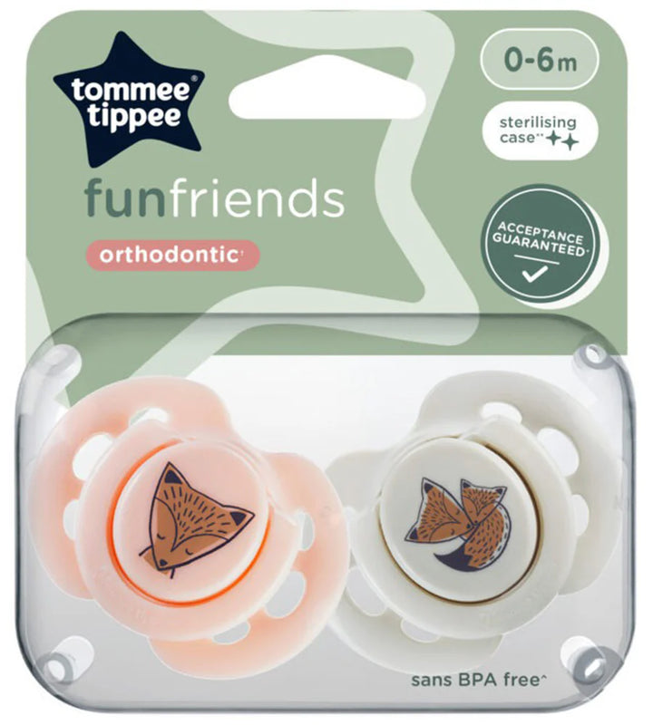 Tommee Tippee 0-6M Fun Soothers Pack Of 2 - 433357