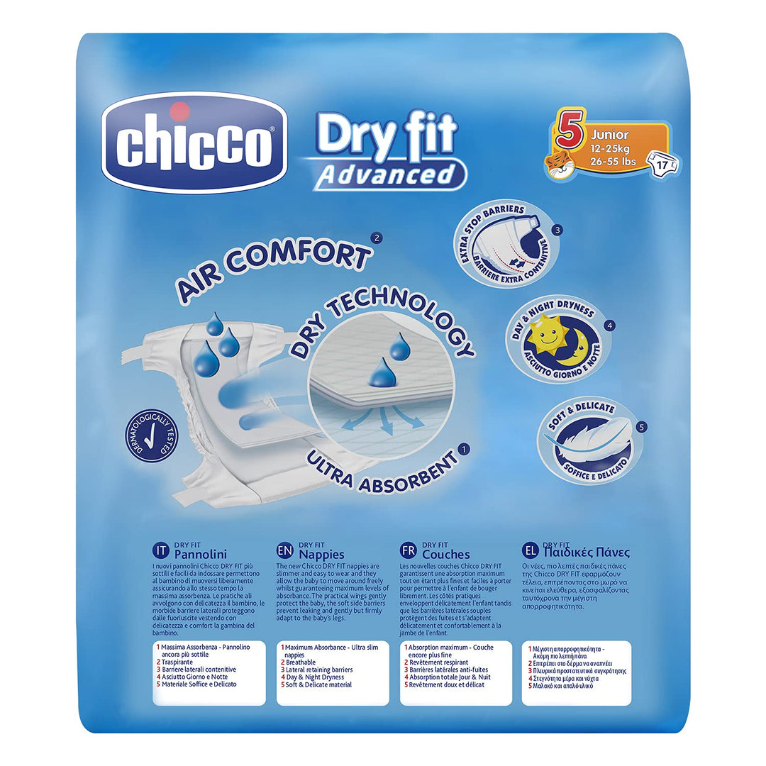 Chicco Diaper Dry Fit Advance Junior 17X10 (Chi-00007174000000)