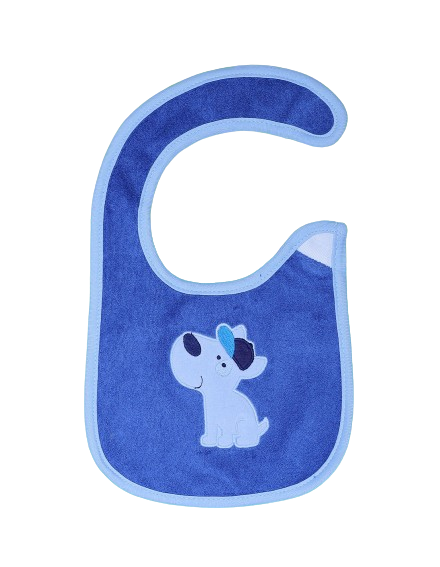 Bib Blue with Dog Theme