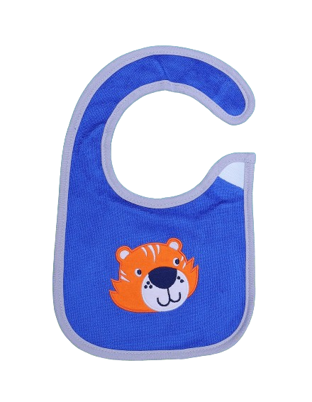 Bib Blue & Gray Tiger Theme