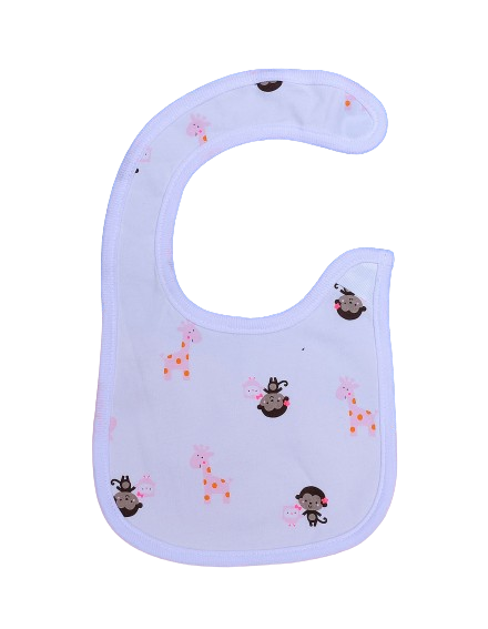 Bib White Giraffe Theme