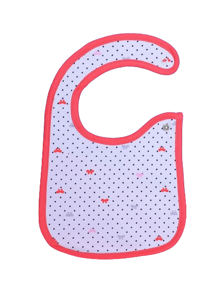 Bib White & Red Polka Dots Theme