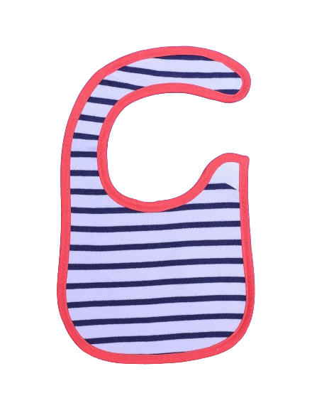 Bib White & Red Stripes Theme