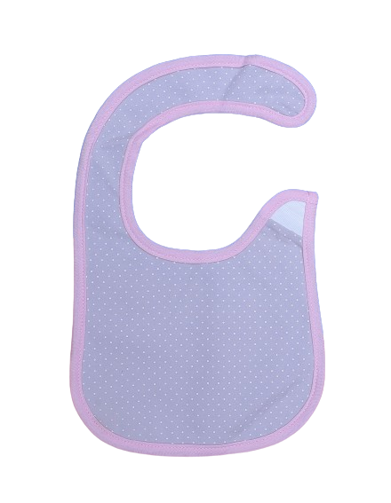 Bib Light Pink & Gray