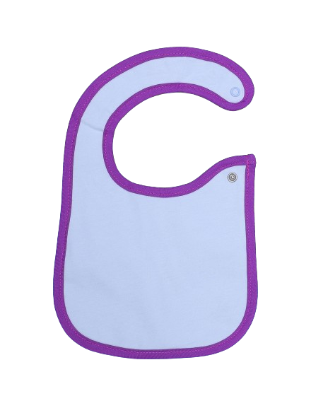 Bib White & Purple