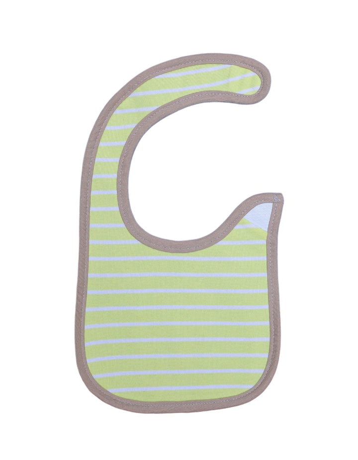 Bib Neon & Olive with White Stripes