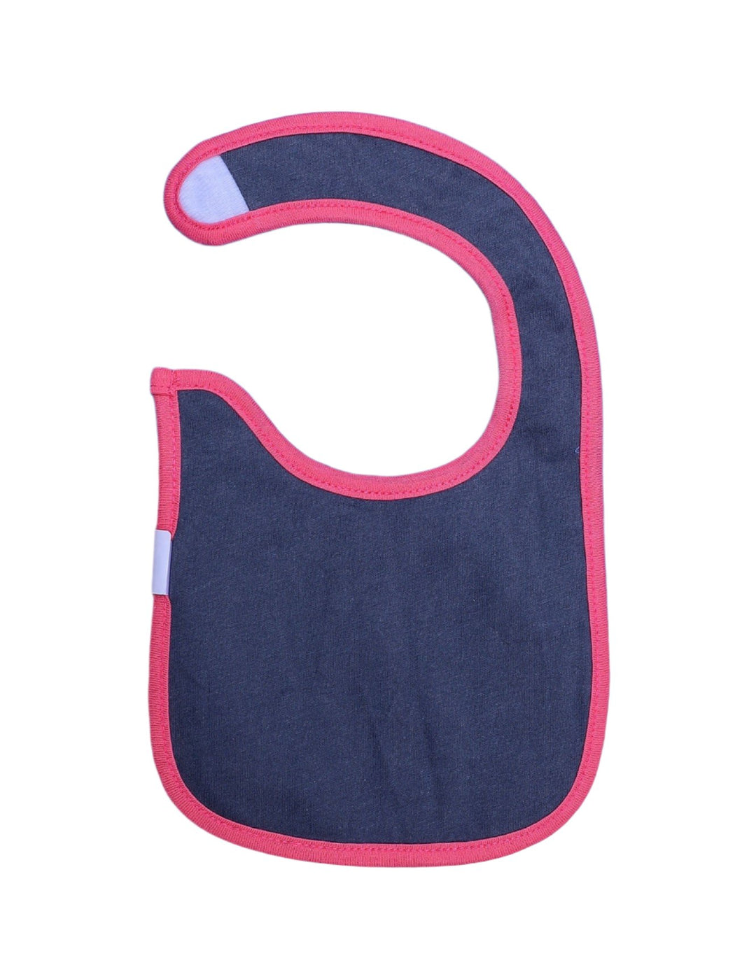 Zubaida's Bib White with Navy Stripes