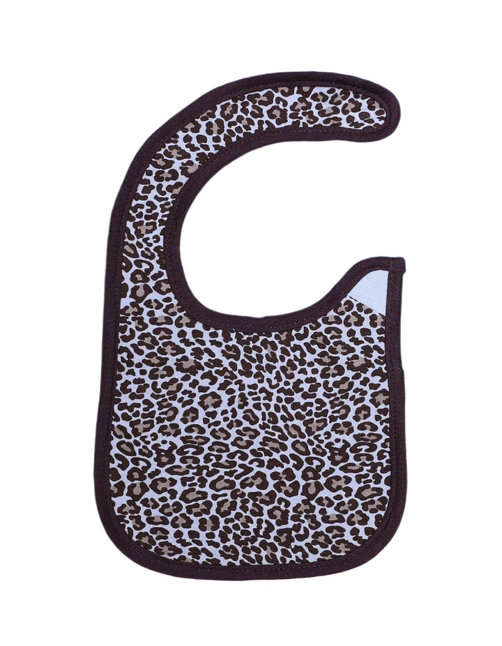 Bib Cheetah Print Brown Border