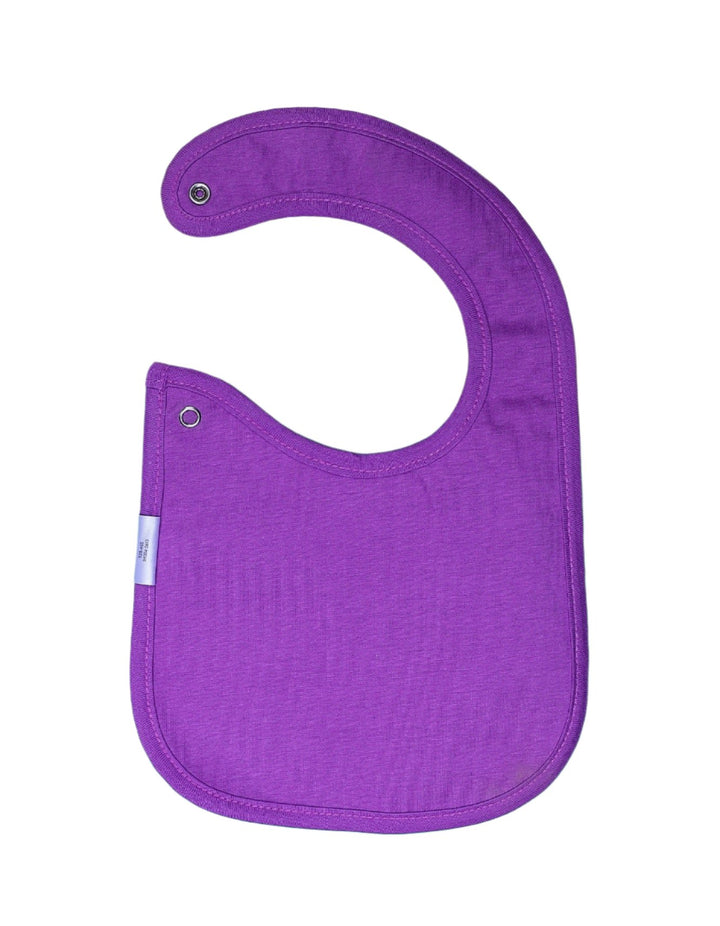 Bib Navy Blue & Purple with Polka Dots