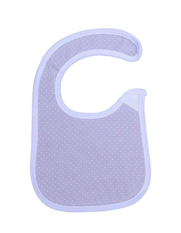 Bib Grey with White Polka Dot