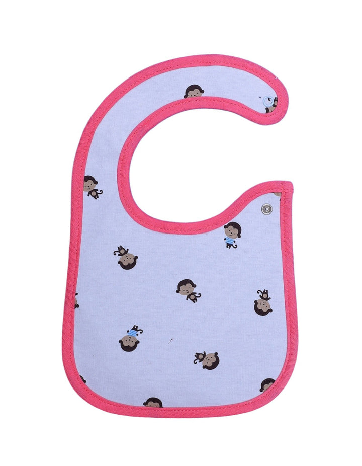 Bib Monkey Pink Border